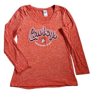 Creative Apparel Womens Oklahoma State Cowboys Tunic Sweater Size L Orange